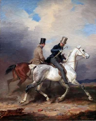 Le prince Wilhelm part à cheval en compagnie de l